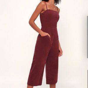 NWT Lulus Corduroy Jumpsuit